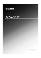 Yamaha HTR-5630 - Owners Manual